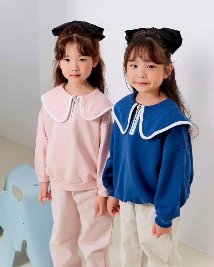 Pink151 - Korean Children Fashion - #fashionkids - Sailor Zip-up Tee - 2