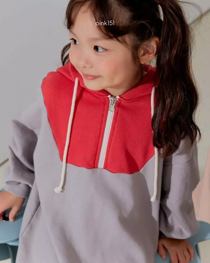 Pink151 - Korean Children Fashion - #kidzfashiontrend - Color Hoody One-piece - 8