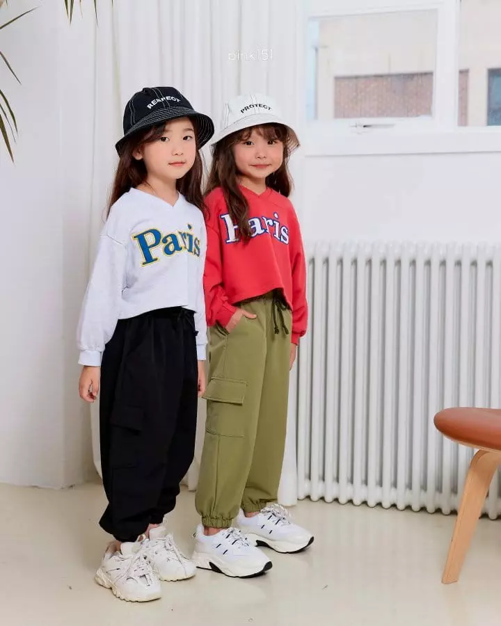 Pink151 - Korean Children Fashion - #kidzfashiontrend - Paris Crop Sweatshirt - 2