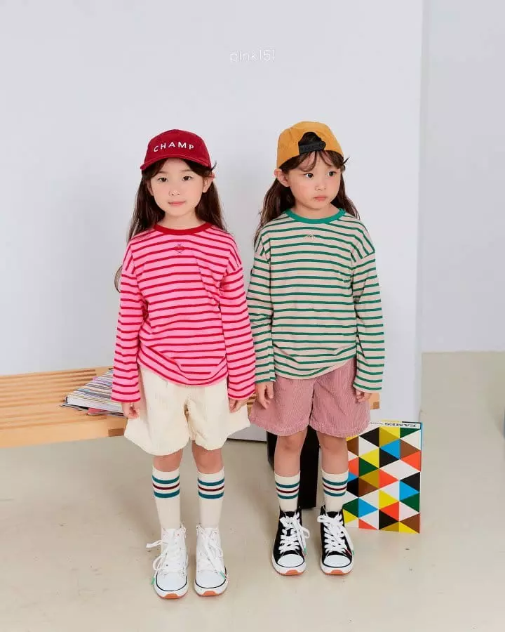 Pink151 - Korean Children Fashion - #littlefashionista - Vivian Stripes Single Tee