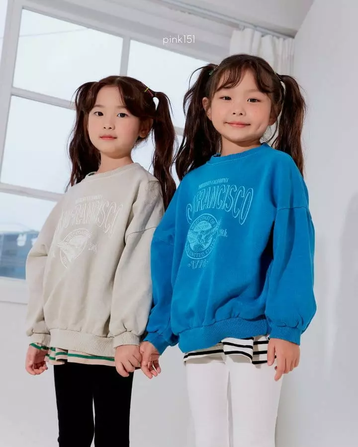 Pink151 - Korean Children Fashion - #littlefashionista - Gament Dyeing Sweatshirt