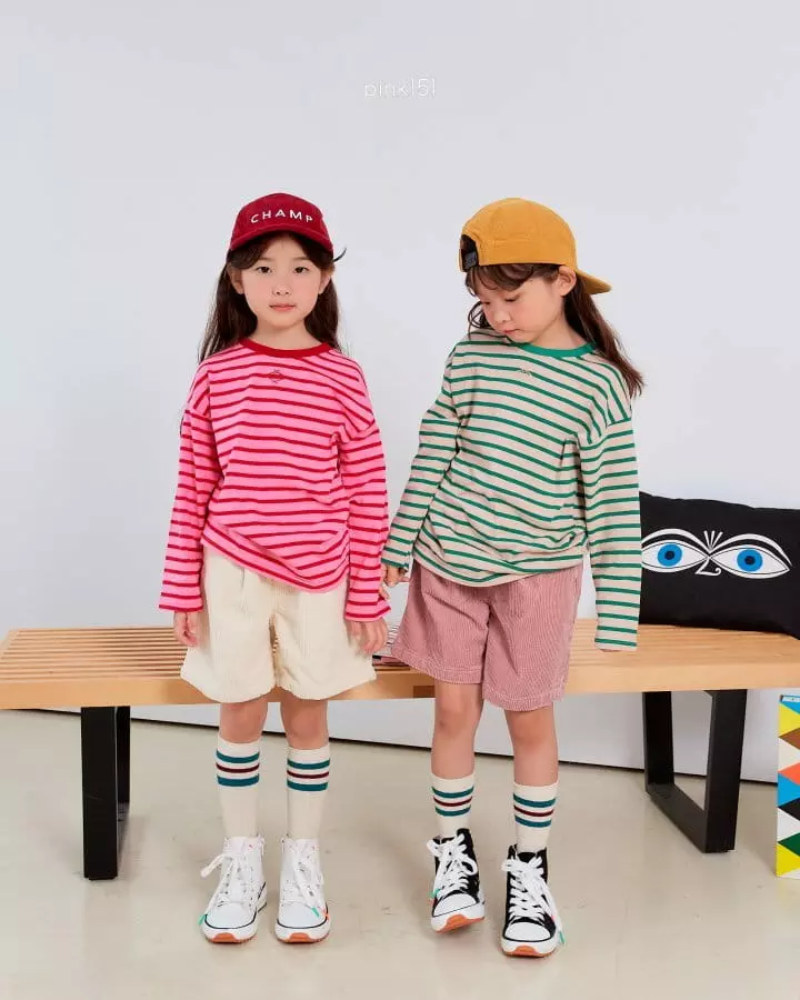 Pink151 - Korean Children Fashion - #magicofchildhood - Vivian Stripes Single Tee - 2