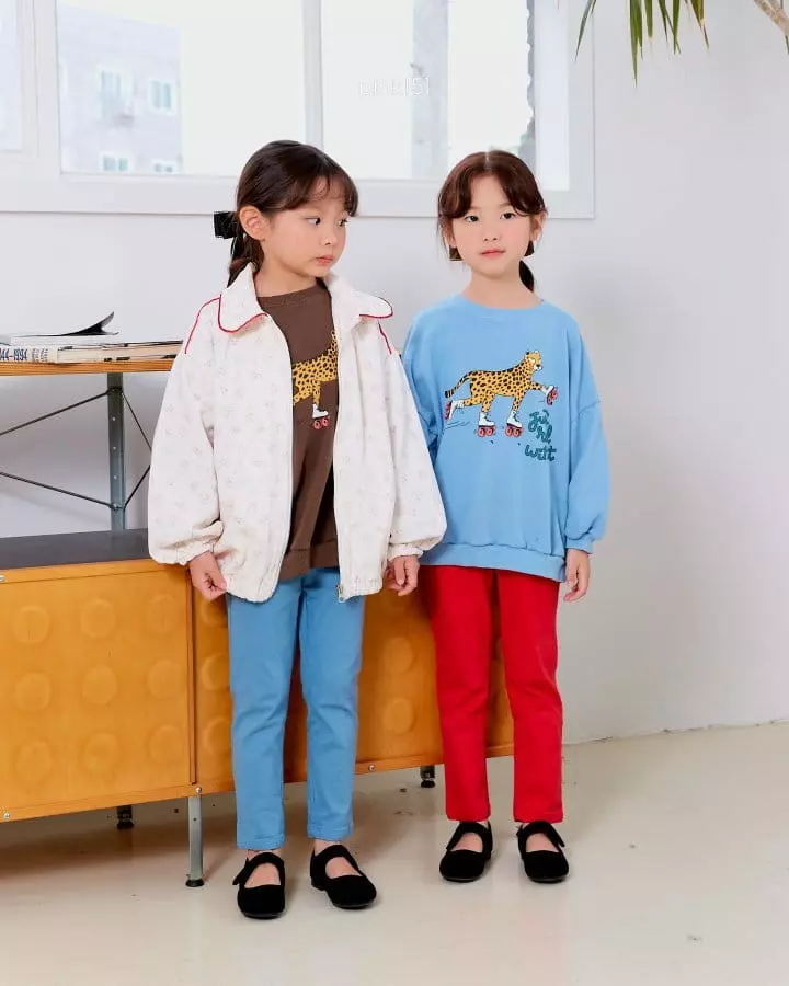 Pink151 - Korean Children Fashion - #magicofchildhood - Just Roll Cheetah Sweatshirt - 10