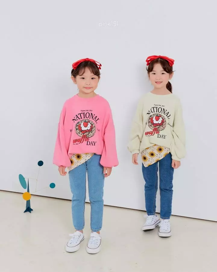 Pink151 - Korean Children Fashion - #magicofchildhood - Waffle Day Sweatshirt - 9