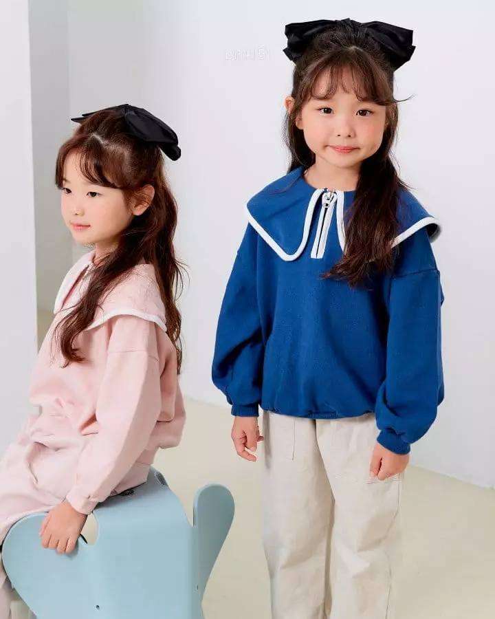 Pink151 - Korean Children Fashion - #minifashionista - Sailor Zip-up Tee - 9