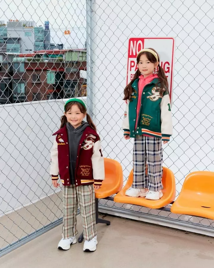 Pink151 - Korean Children Fashion - #minifashionista - Cellin Check Pnats - 12