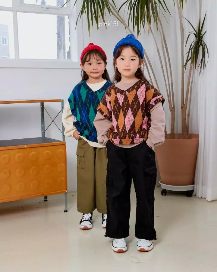 Pink151 - Korean Children Fashion - #minifashionista - Dia Knit Vest - 5