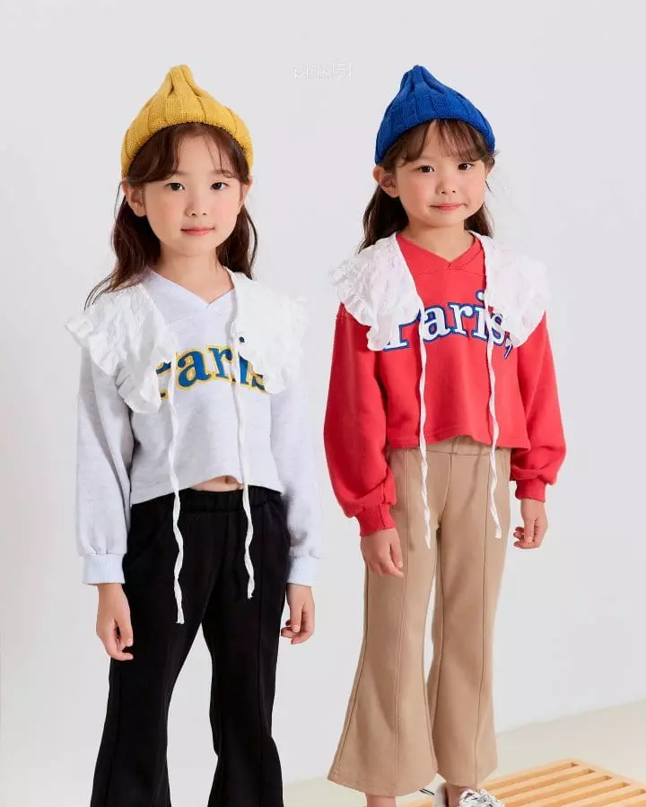 Pink151 - Korean Children Fashion - #prettylittlegirls - Paris Crop Sweatshirt - 7