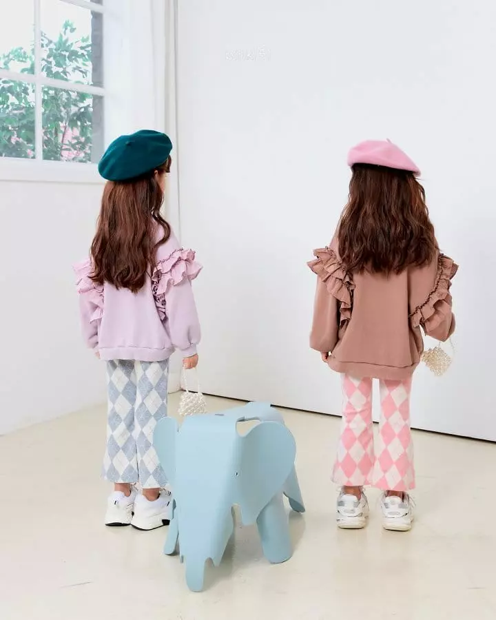 Pink151 - Korean Children Fashion - #stylishchildhood - Cherry Frill Sweatshirt - 8