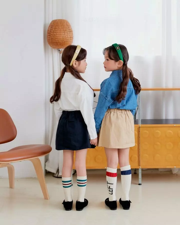 Pink151 - Korean Children Fashion - #stylishchildhood - Back To School Wrinkle Skirt - 2