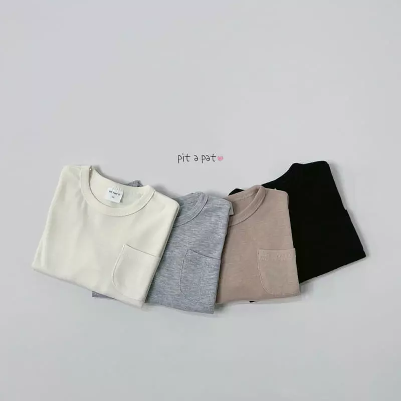 Pitapat - Korean Children Fashion - #childofig - Pocket Tee - 8