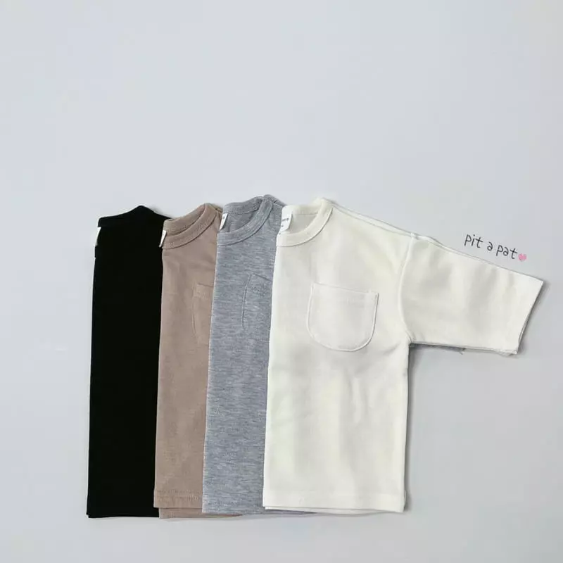 Pitapat - Korean Children Fashion - #childofig - Pocket Tee - 9