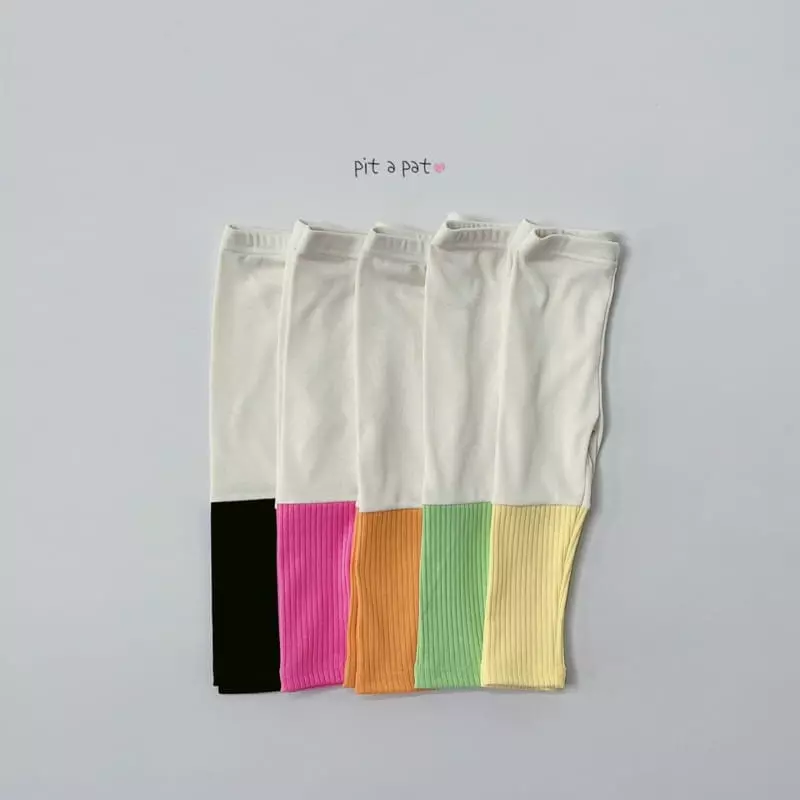 Pitapat - Korean Children Fashion - #childofig - Juicy Two Tone Leggings - 2