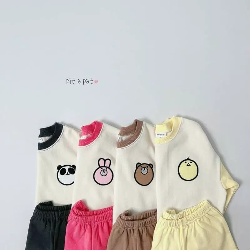 Pitapat - Korean Children Fashion - #childrensboutique - Zoo Top Bottom Set - 6