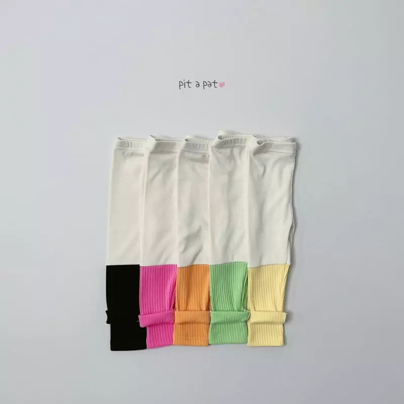 Pitapat - Korean Children Fashion - #childofig - Juicy Two Tone Leggings - 4