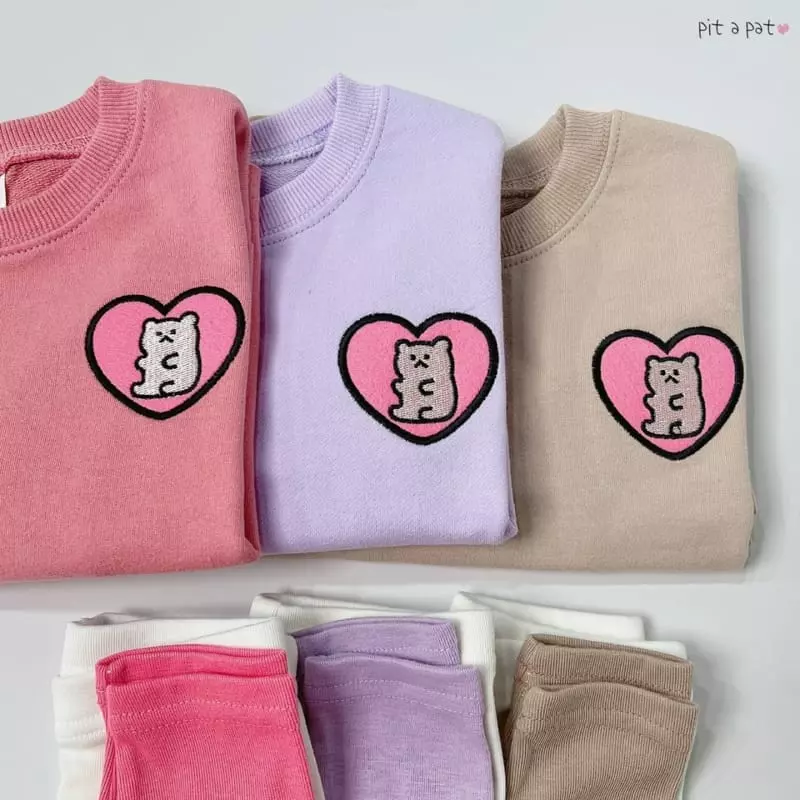Pitapat - Korean Children Fashion - #childrensboutique - Jelly Bear Top Bottom Set - 3