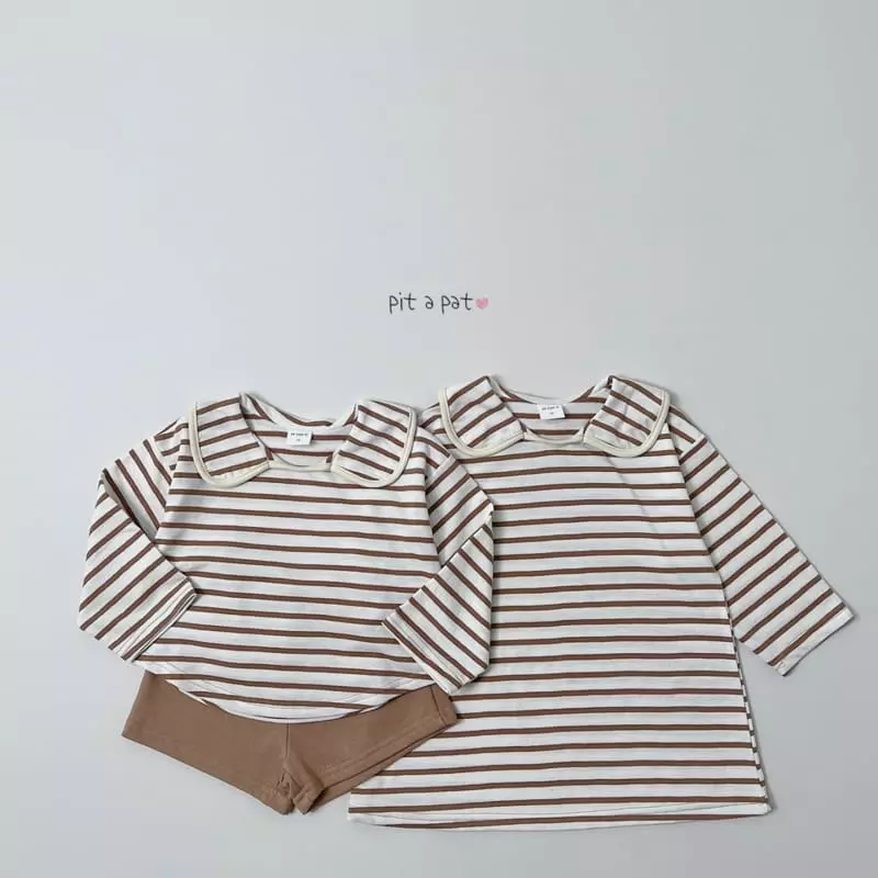 Pitapat - Korean Children Fashion - #designkidswear - Mignon Collar Top Bottom Set - 8