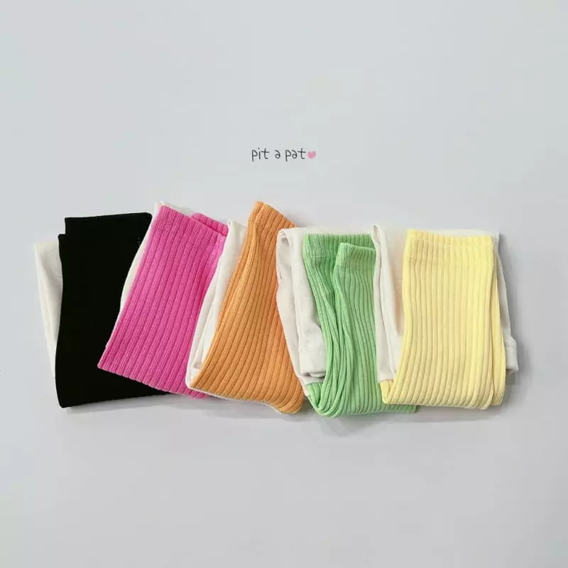 Pitapat - Korean Children Fashion - #designkidswear - Juicy Two Tone Leggings - 5