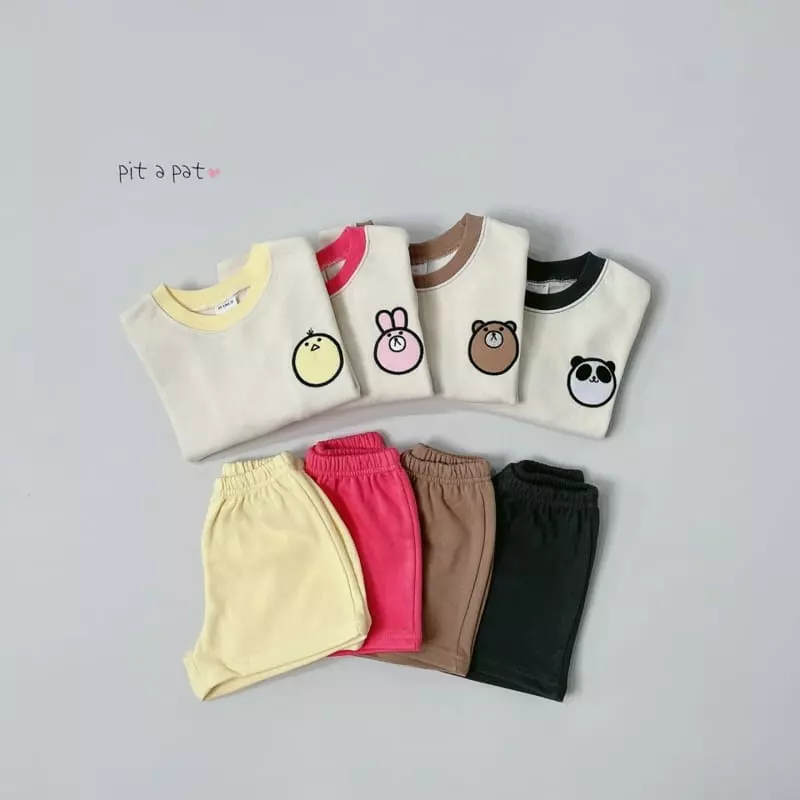 Pitapat - Korean Children Fashion - #discoveringself - Zoo Top Bottom Set - 8