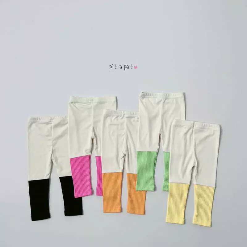Pitapat - Korean Children Fashion - #discoveringself - Juicy Two Tone Leggings - 6