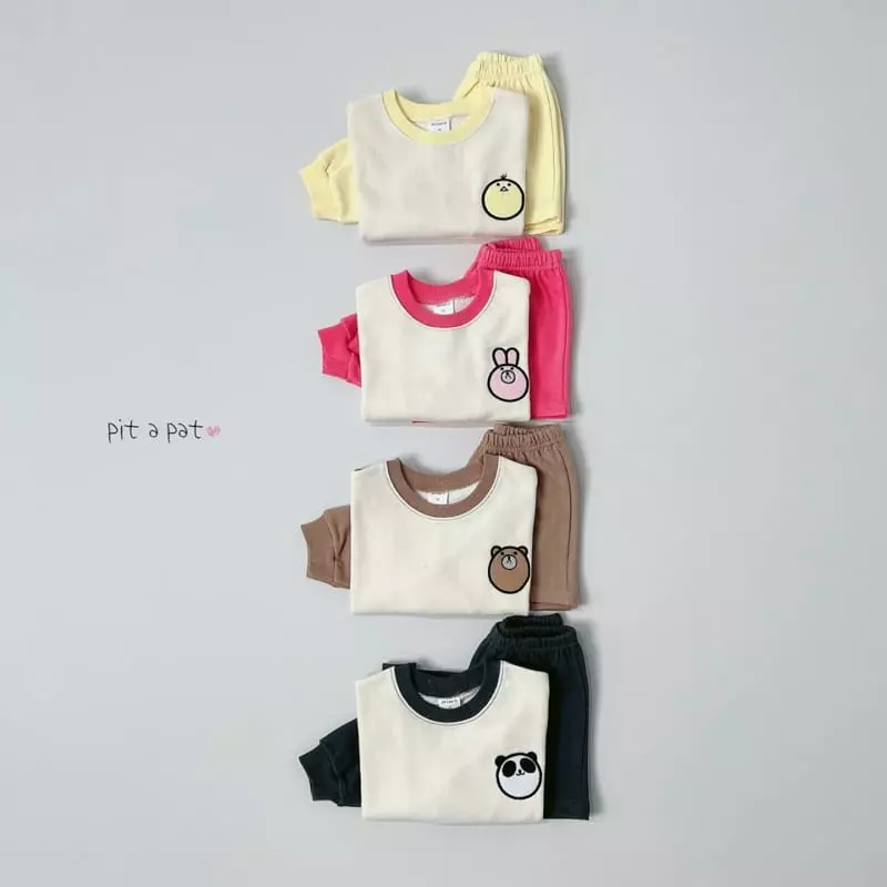 Pitapat - Korean Children Fashion - #fashionkids - Zoo Top Bottom Set - 9