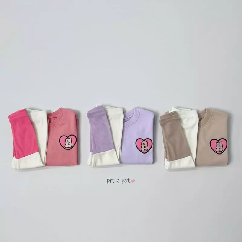 Pitapat - Korean Children Fashion - #fashionkids - Jelly Bear Top Bottom Set - 6