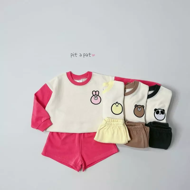 Pitapat - Korean Children Fashion - #kidsshorts - Zoo Top Bottom Set - 10