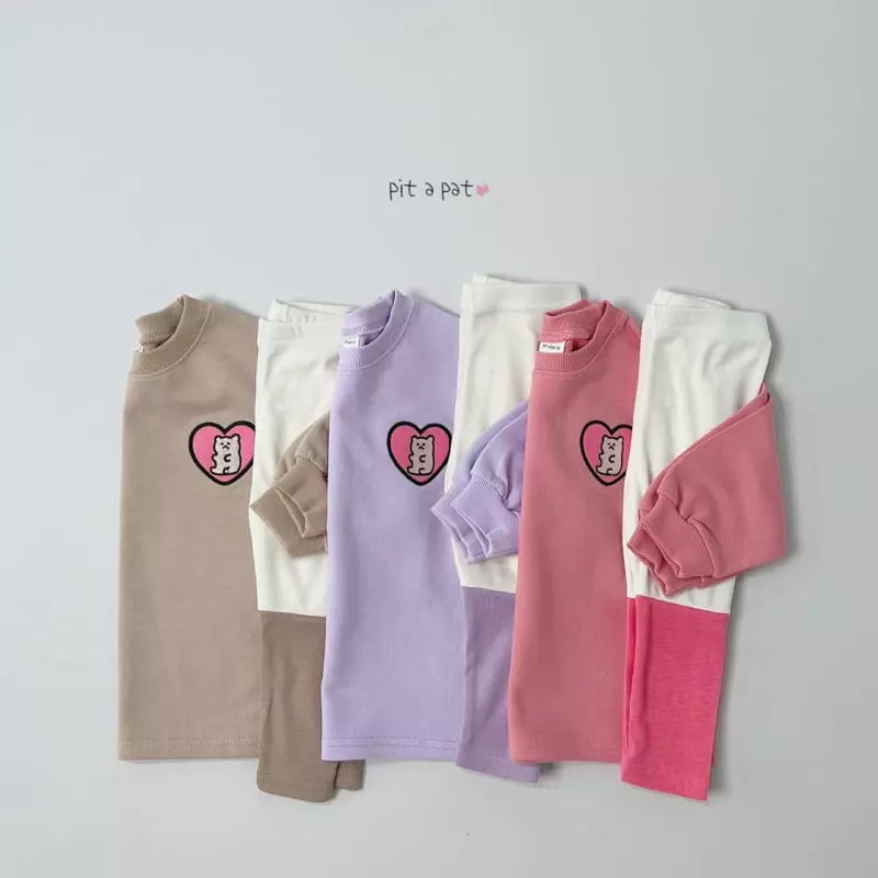 Pitapat - Korean Children Fashion - #kidsshorts - Jelly Bear Top Bottom Set - 7
