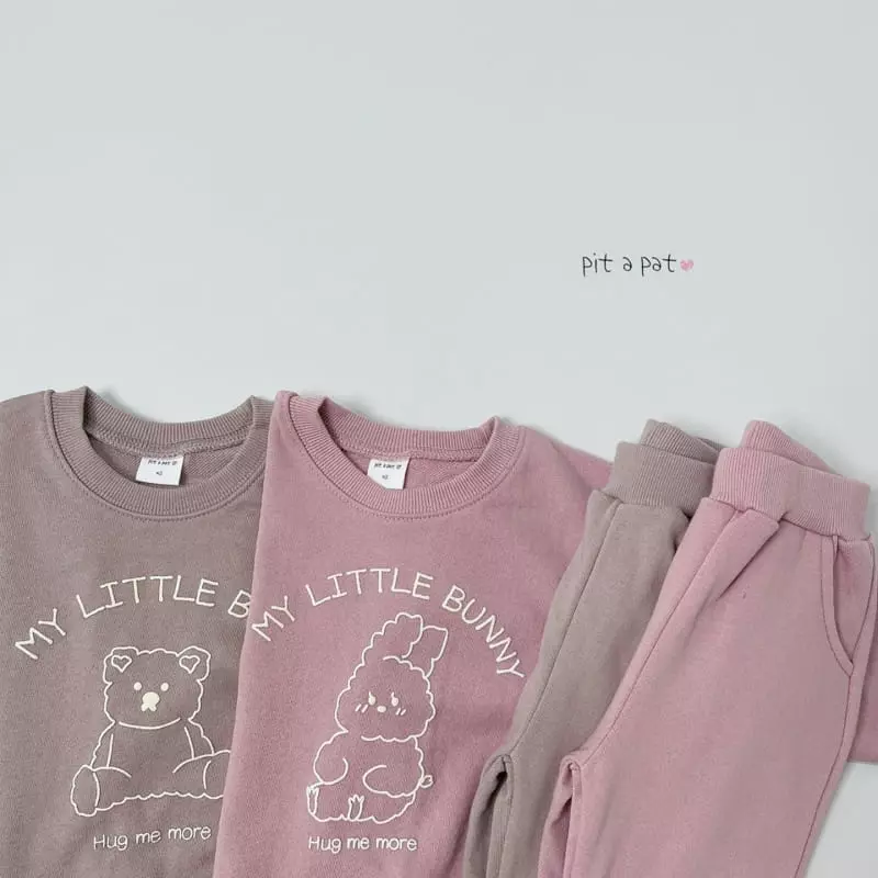 Pitapat - Korean Children Fashion - #kidsstore - Hug Me Top Bottom Set - 3