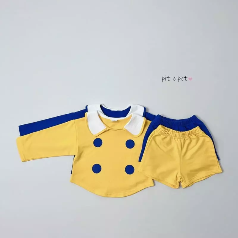 Pitapat - Korean Children Fashion - #kidzfashiontrend - Kindergarten Top Bottom Set - 2