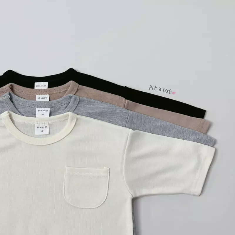 Pitapat - Korean Children Fashion - #kidzfashiontrend - Pocket Tee - 2