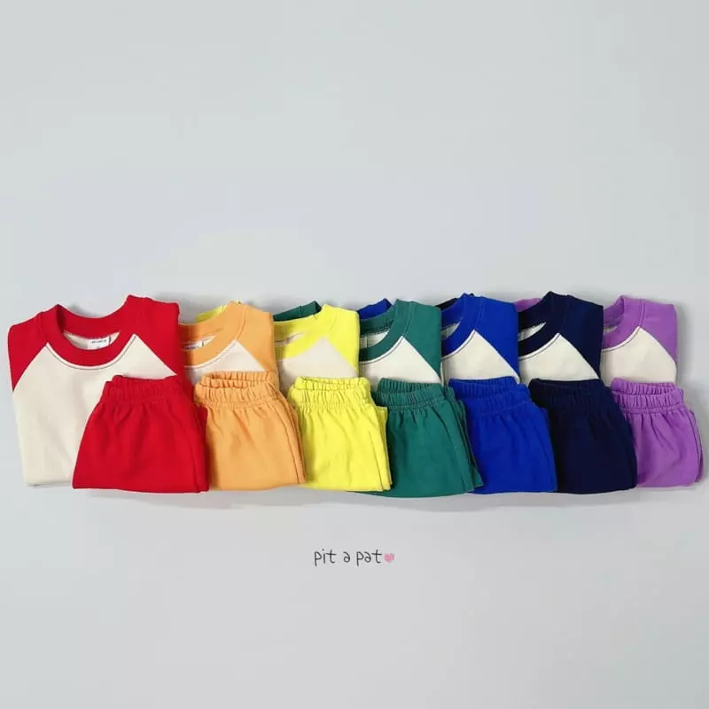 Pitapat - Korean Children Fashion - #kidzfashiontrend - Rainbow Top Bottom Set - 5