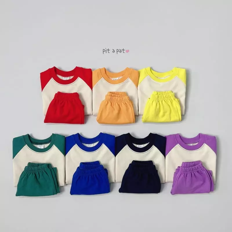 Pitapat - Korean Children Fashion - #littlefashionista - Rainbow Top Bottom Set - 7