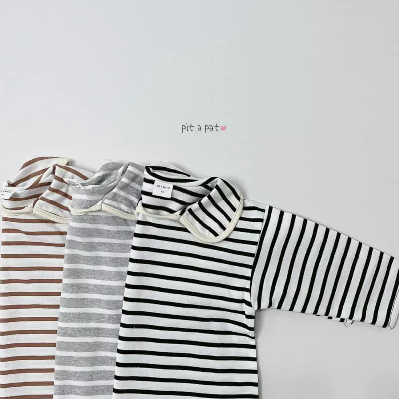Pitapat - Korean Children Fashion - #magicofchildhood - Belr Collar One-piece - 4