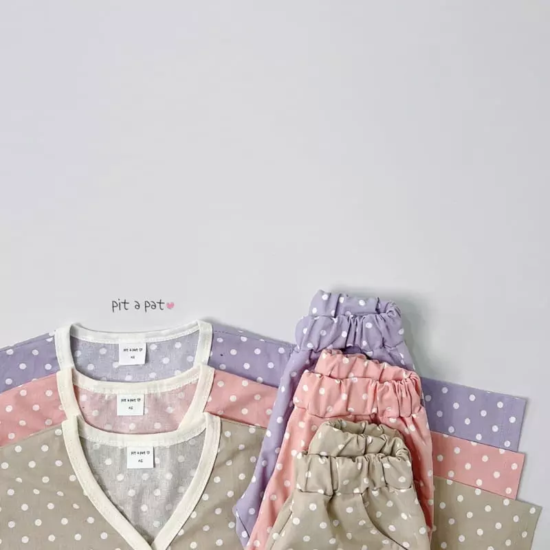 Pitapat - Korean Children Fashion - #prettylittlegirls - Bubble Cardigan Bottom Set - 3