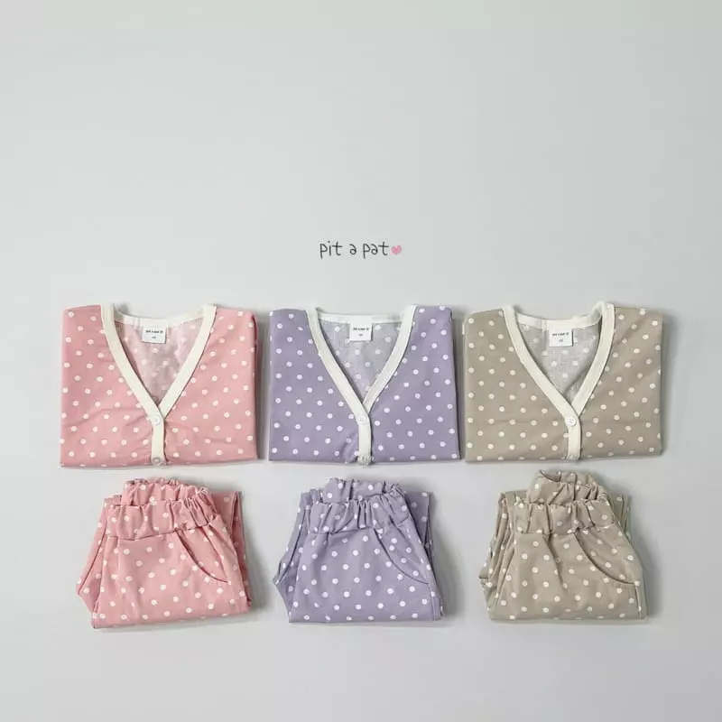 Pitapat - Korean Children Fashion - #stylishchildhood - Bubble Cardigan Bottom Set - 6