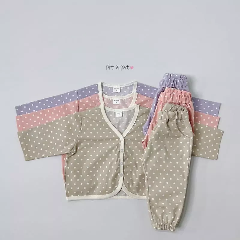 Pitapat - Korean Children Fashion - #prettylittlegirls - Bubble Cardigan Bottom Set - 4