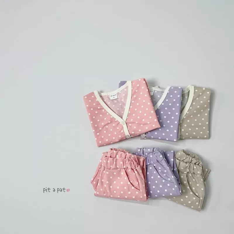 Pitapat - Korean Children Fashion - #toddlerclothing - Bubble Cardigan Bottom Set - 5