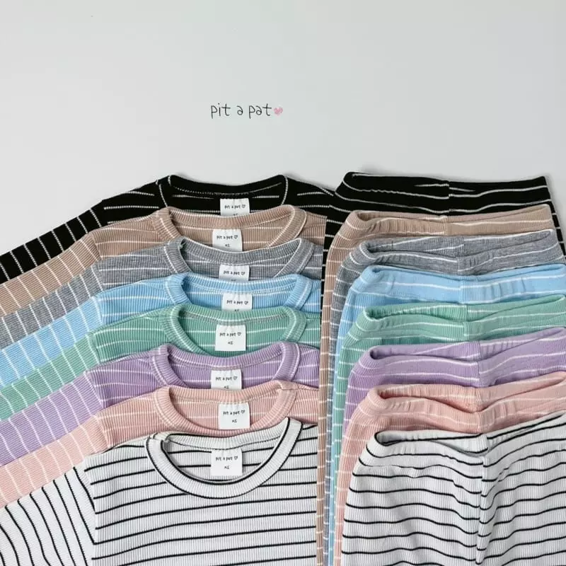 Pitapat - Korean Children Fashion - #toddlerclothing - Tomorrow Stripes Easywear