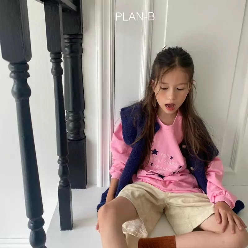 Plan B - Korean Children Fashion - #childofig - Star Embroidery Sweatshirt