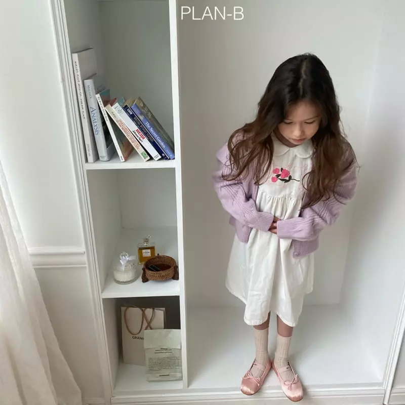 Plan B - Korean Children Fashion - #childofig - Rose Embroidery Collar One-piece - 10