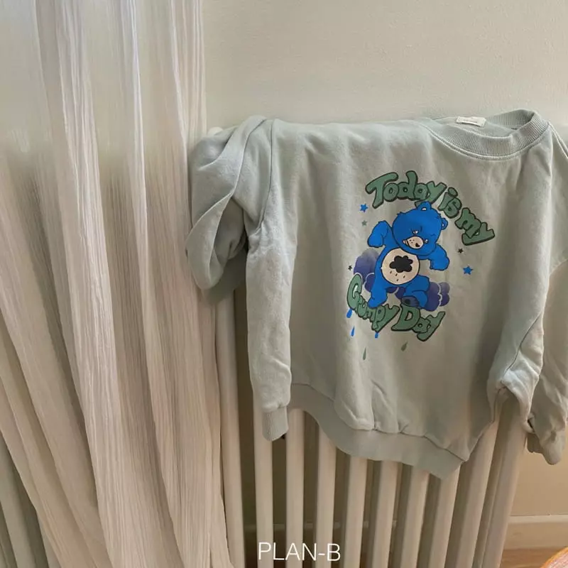 Plan B - Korean Children Fashion - #discoveringself - Today Bear Sweatshirt
