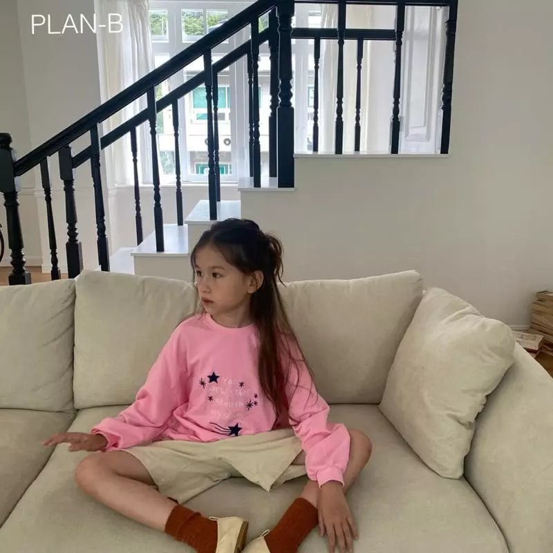 Plan B - Korean Children Fashion - #fashionkids - Star Embroidery Sweatshirt - 5