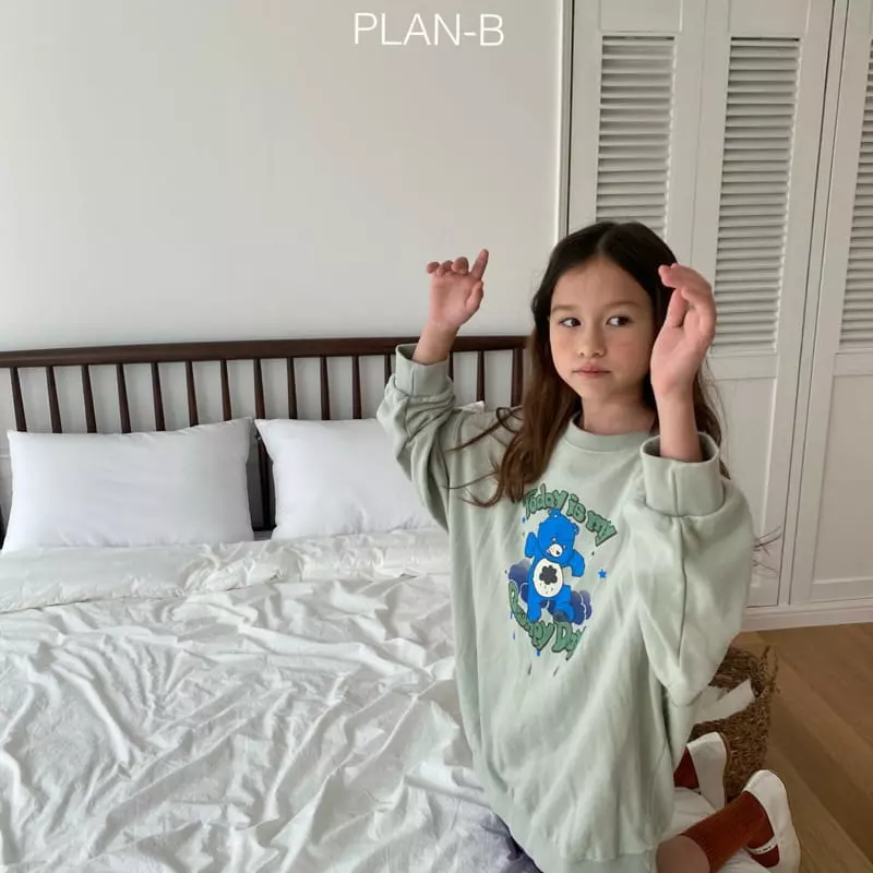 Plan B - Korean Children Fashion - #kidsshorts - Today Bear Sweatshirt - 3