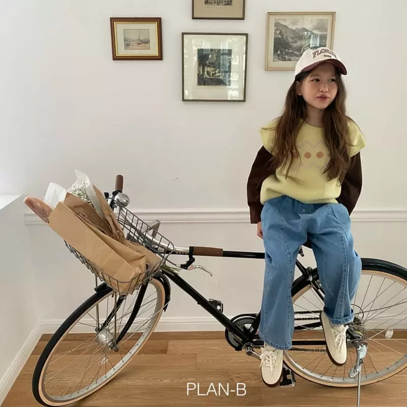 Plan B - Korean Children Fashion - #kidzfashiontrend - Slit Button Jeans - 2