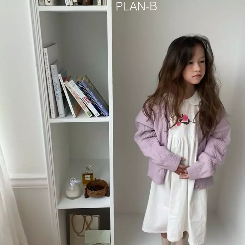Plan B - Korean Children Fashion - #kidzfashiontrend - Rose Embroidery Collar One-piece