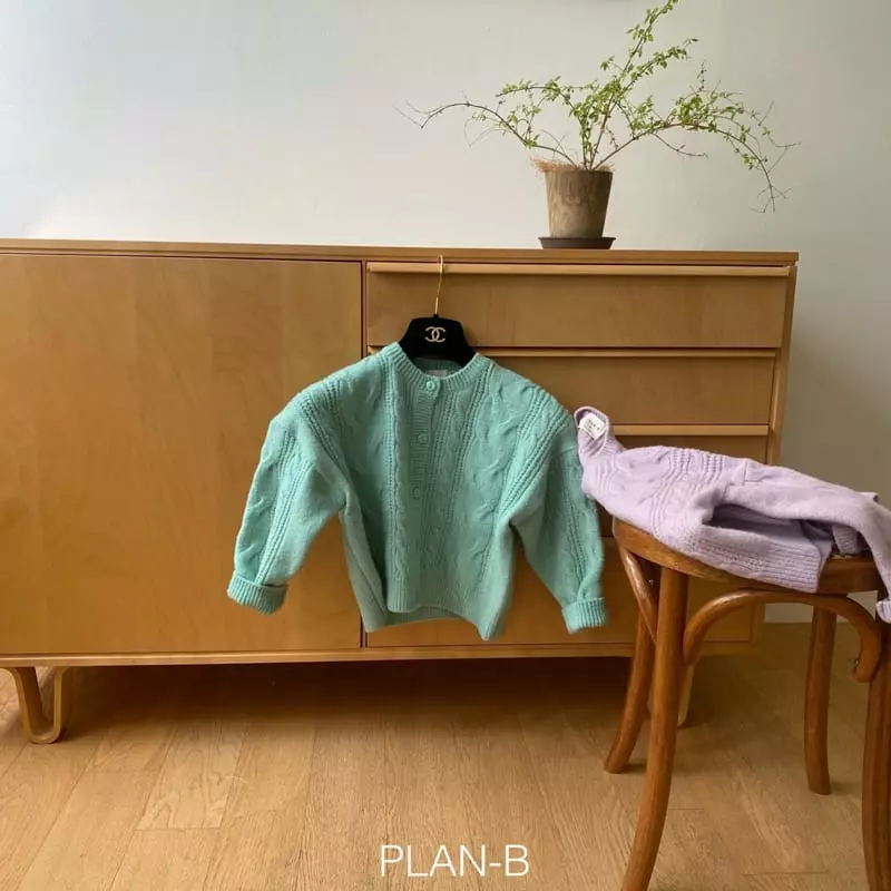Plan B - Korean Children Fashion - #littlefashionista - Twist Knit Cardigan