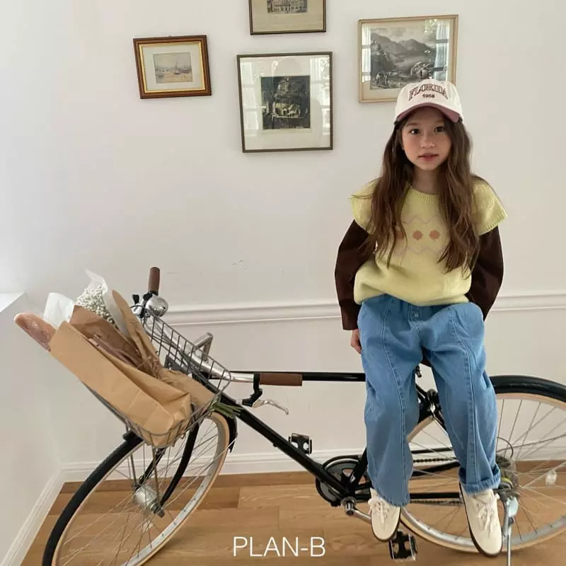 Plan B - Korean Children Fashion - #Kfashion4kids - Slit Button Jeans - 4