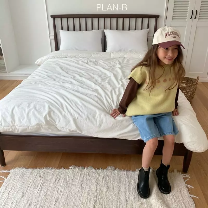 Plan B - Korean Children Fashion - #minifashionista - Denim Button Pants