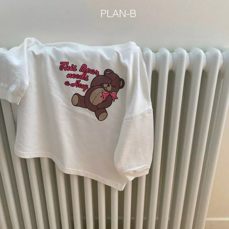 Plan B - Korean Children Fashion - #minifashionista - Star Embroidery Ribbon Bear Tee - 11